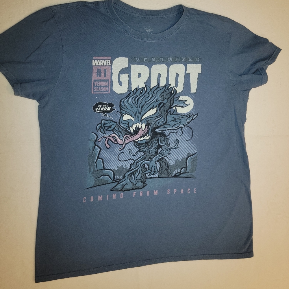 Marvel Venomized Groot limited edition Funko pop tshirt